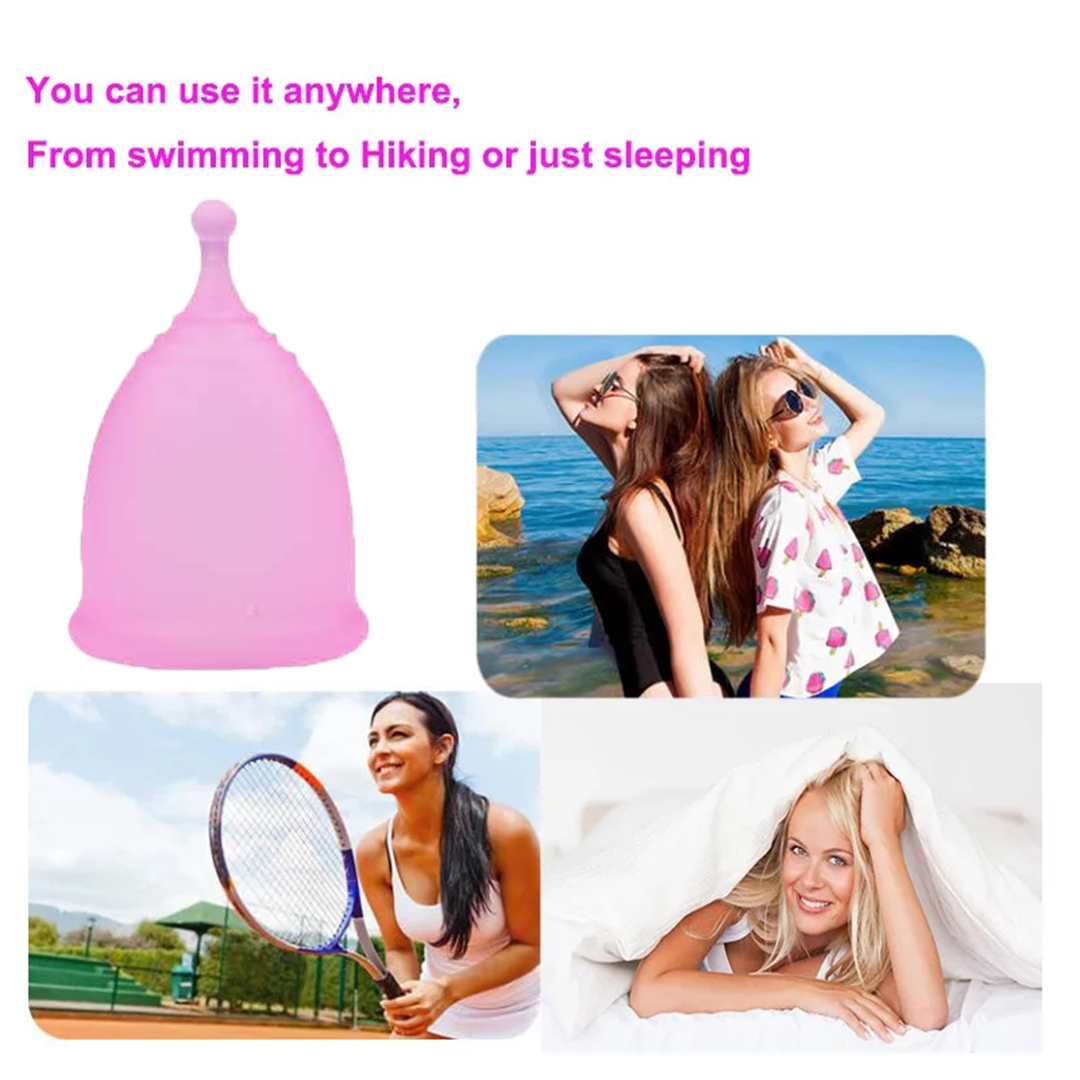 Imported Menstrual Cup Black Small Large Silicone Cups / Period Cup Silicone Feminine Care Female Fairy Hygiene.