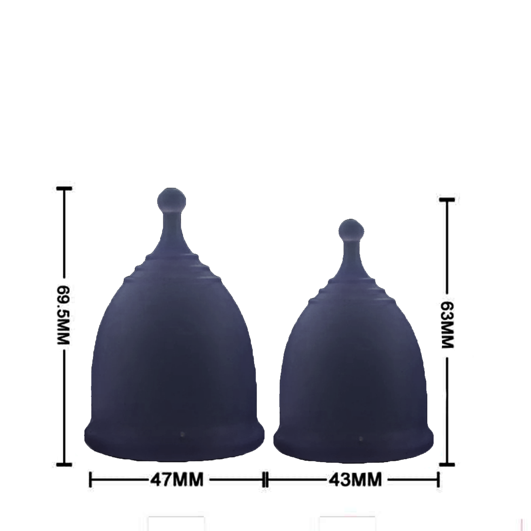 Imported Menstrual Cup Black Small Large Silicone Cups / Period Cup Silicone Feminine Care Female Fairy Hygiene.