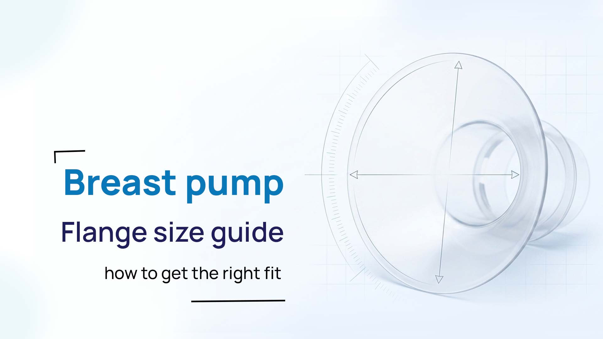 Breast pump flange size