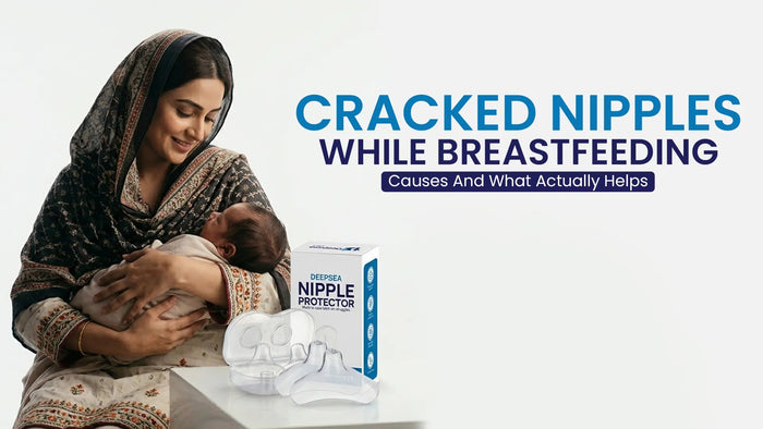 Cracked nipples while breastfeeding
