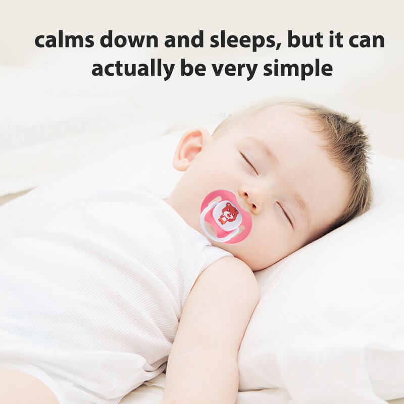 Baby Pacifier Set Silicone Nipples Chain Combination Baby Sleeping Pacifier With Storage Box.