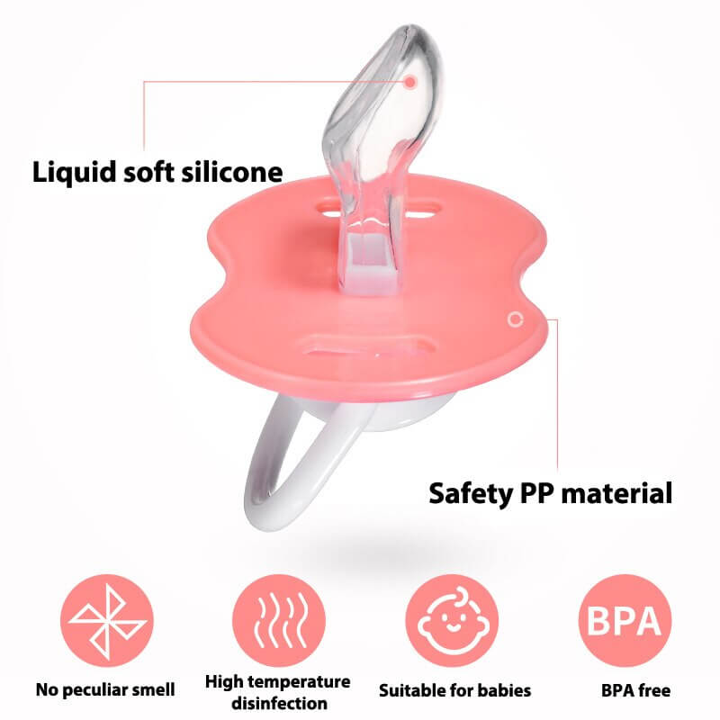 Baby Pacifier Set Silicone Nipples Chain Combination Baby Sleeping Pacifier With Storage Box.