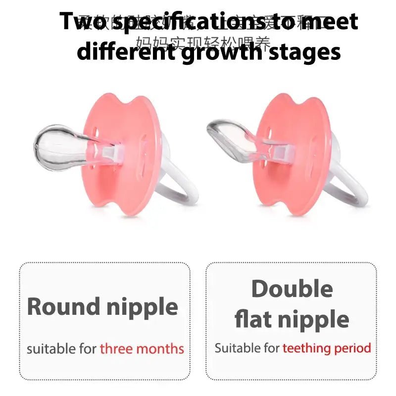 Baby Pacifier Set Silicone Nipples Chain Combination Baby Sleeping Pacifier With Storage Box.