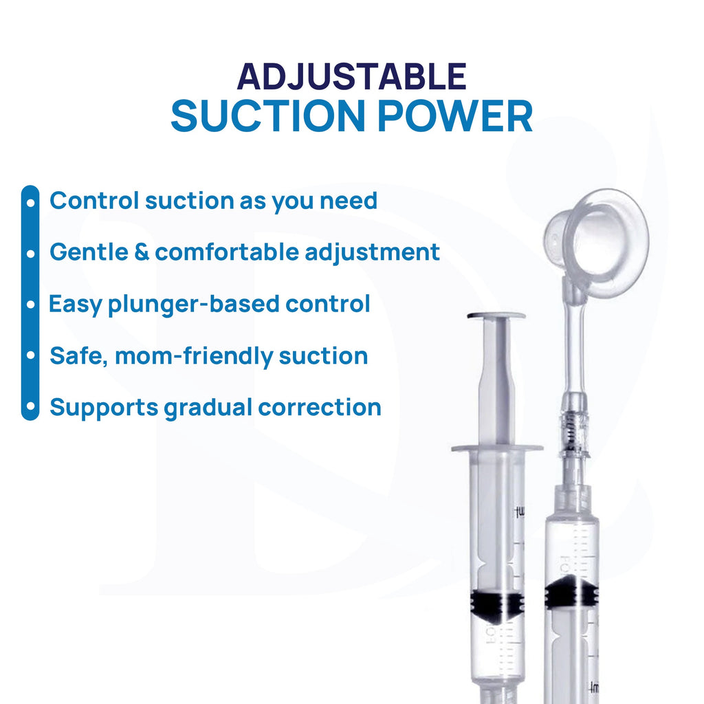 Medical device with adjustable suction power on a white background