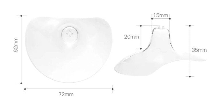 Deepsea Nipple Protector Shield Semi Circle Dimensions