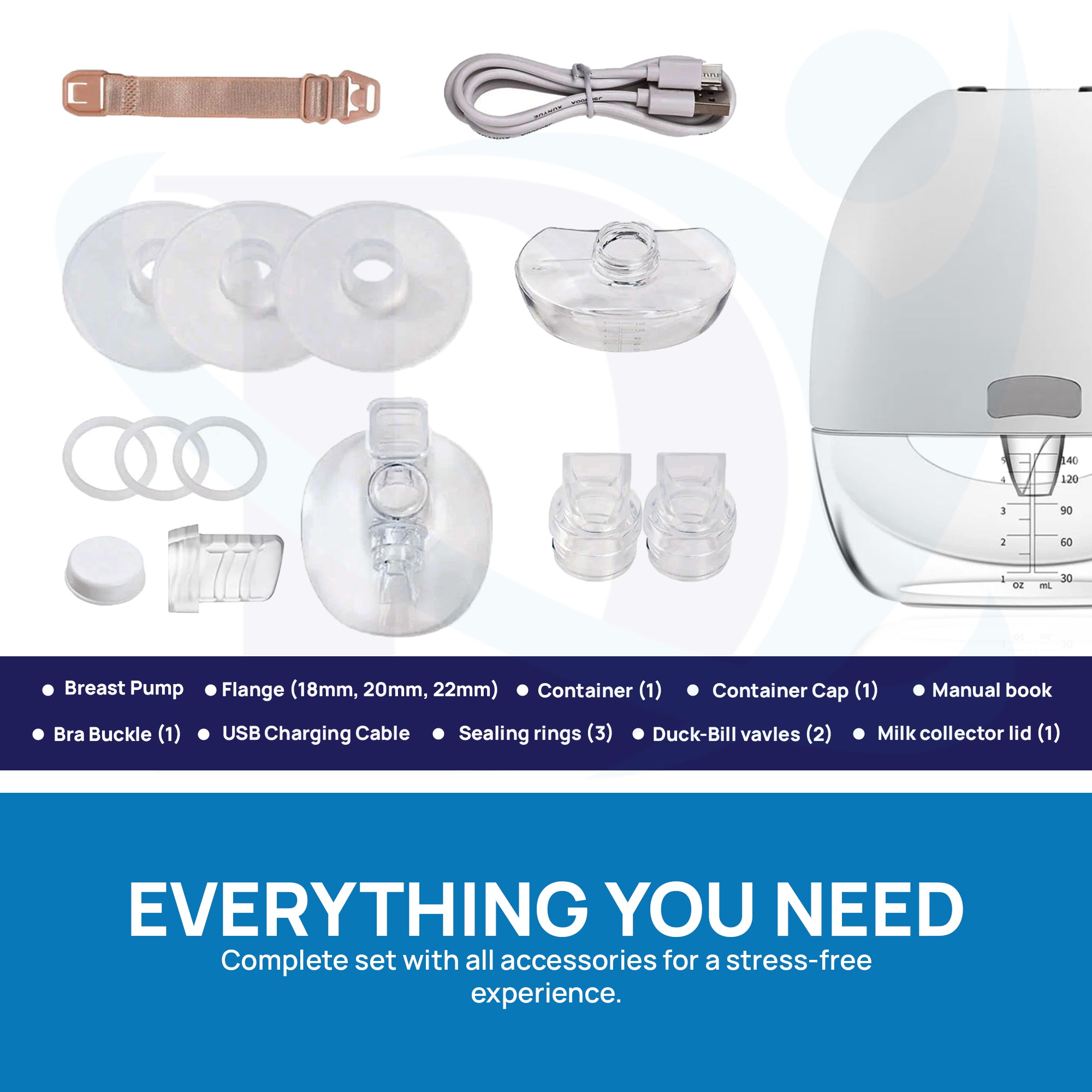 Deepsea Premium Wearable Breast Pump 160°