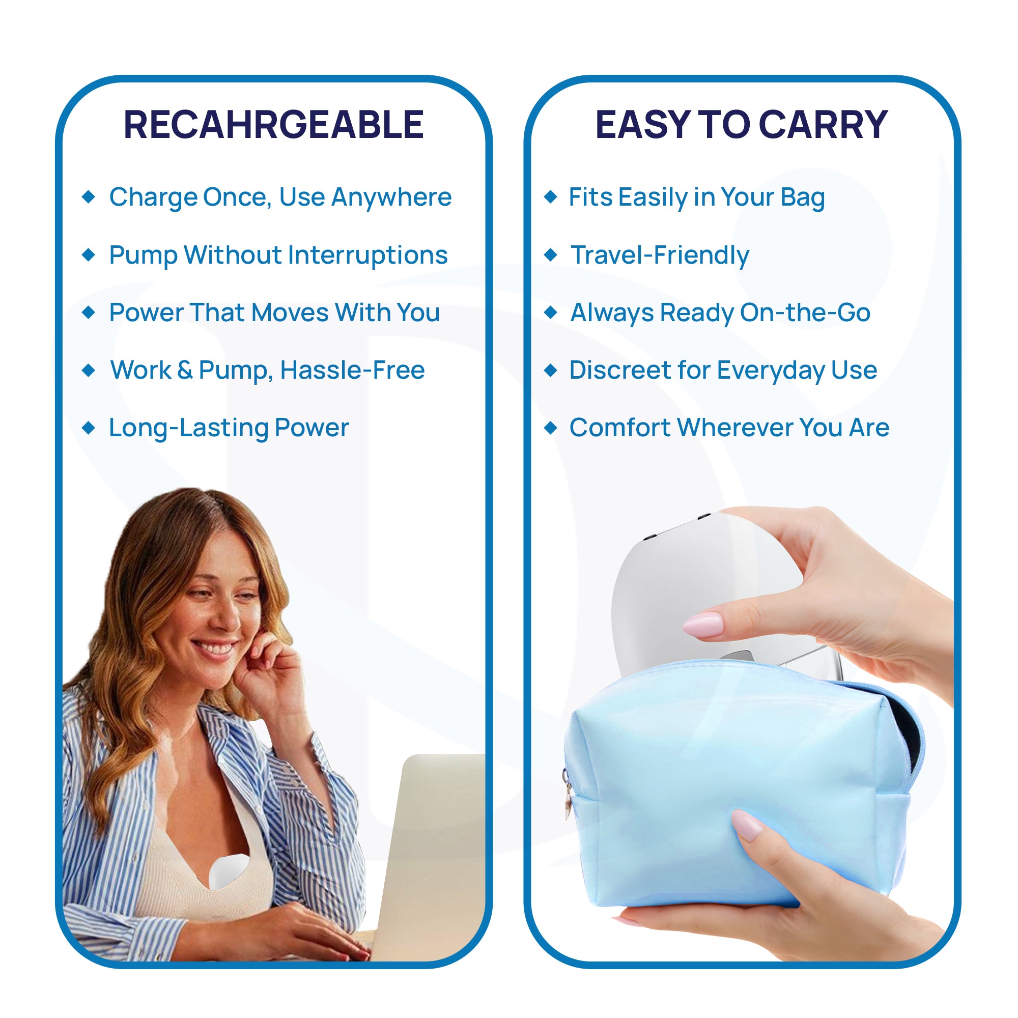 Deepsea Premium Wearable Breast Pump 160°
