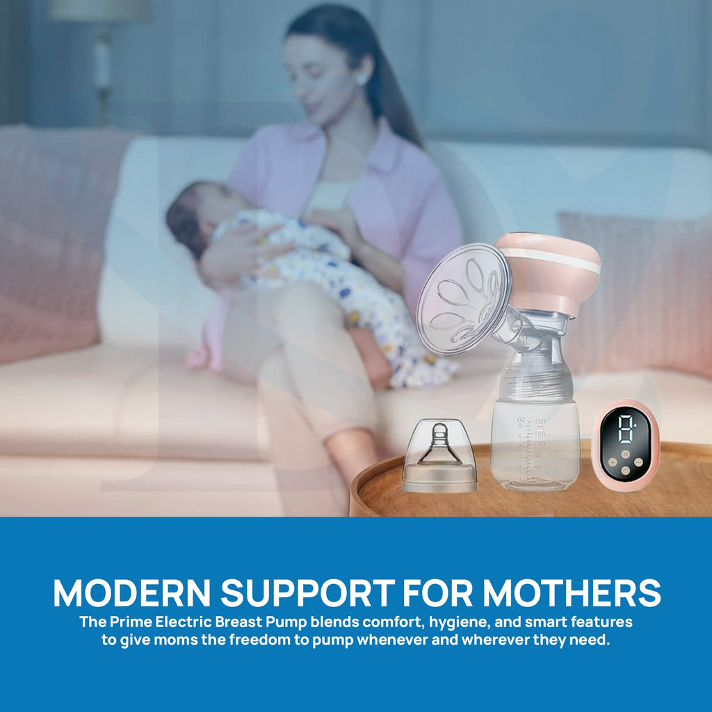 Mom Using Deepsea Prime Electric Breast Pump for Comfortable and Efficient Milk Pumping