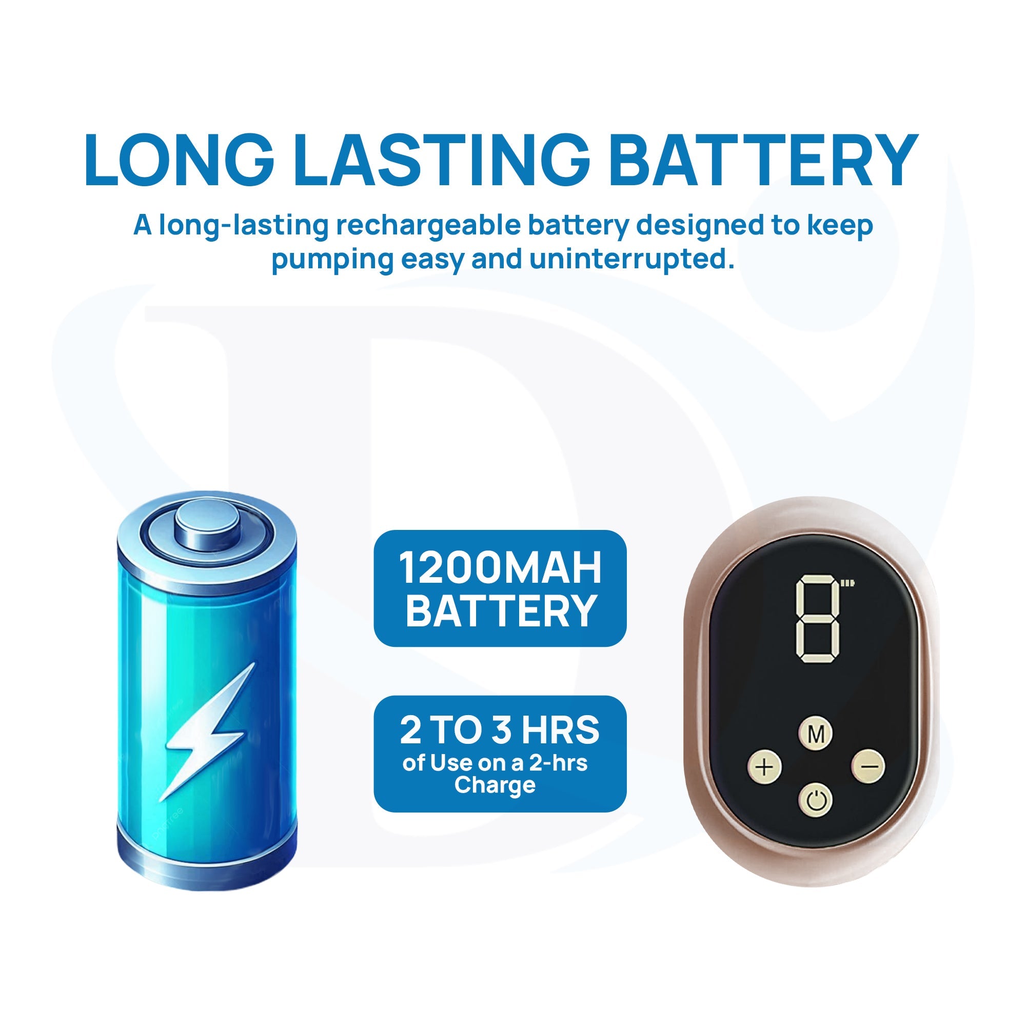 Prime Electric Breast Pump with 1200mAh Battery for Portable and Efficient Milk Pumping