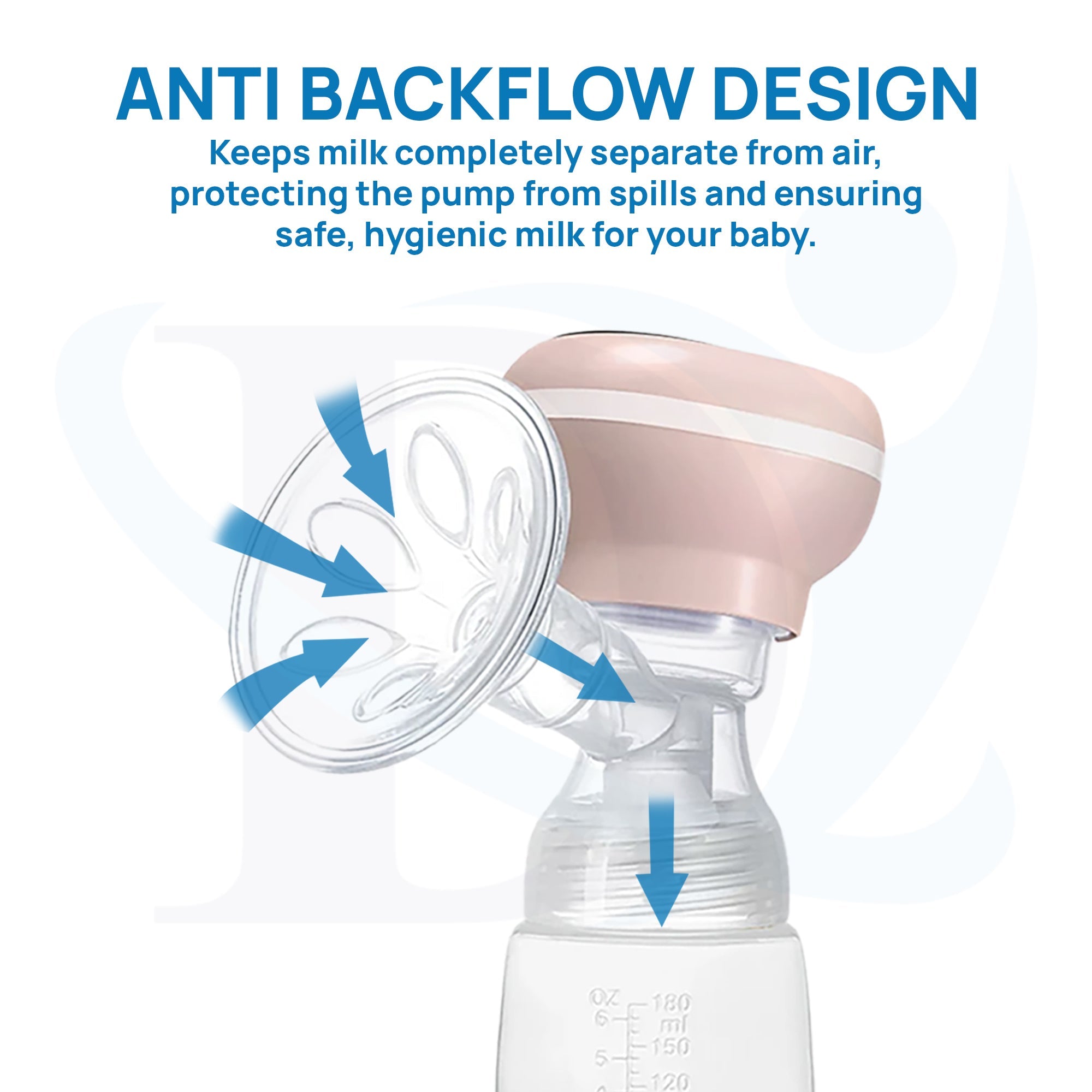 Prime Electric Breast Pump with Anti-Backflow Design for Safe and Hygienic Milk Pumping