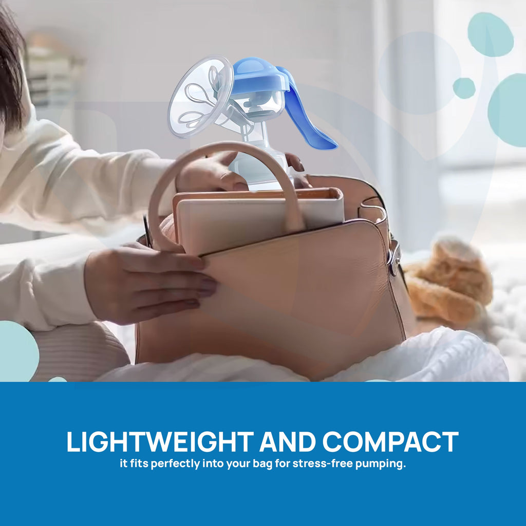 Compact and Easy-to-Carry Manual Breast Pump – Lightweight and Portable for On-the-Go Moms