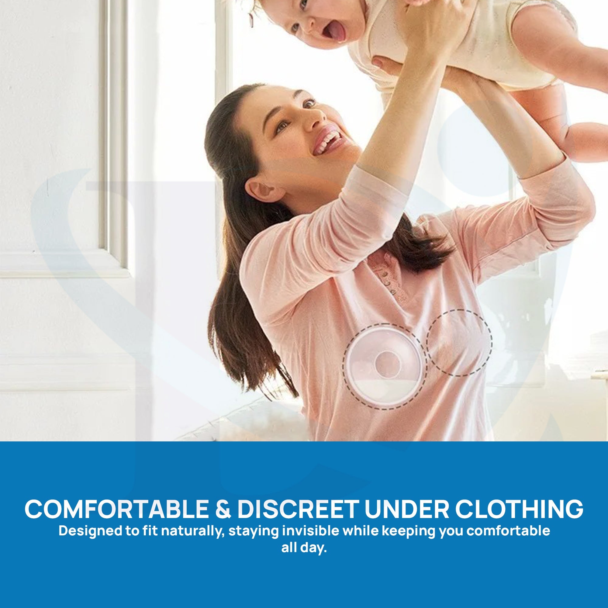 Deepsea Premium Wearable Breast Pump – Comfortable and Discreet Under Clothing for On-the-Go Moms