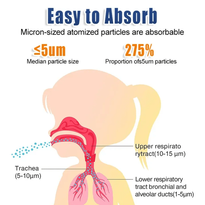 Mini Mesh Nebulizer Portable Handheld & Effective.