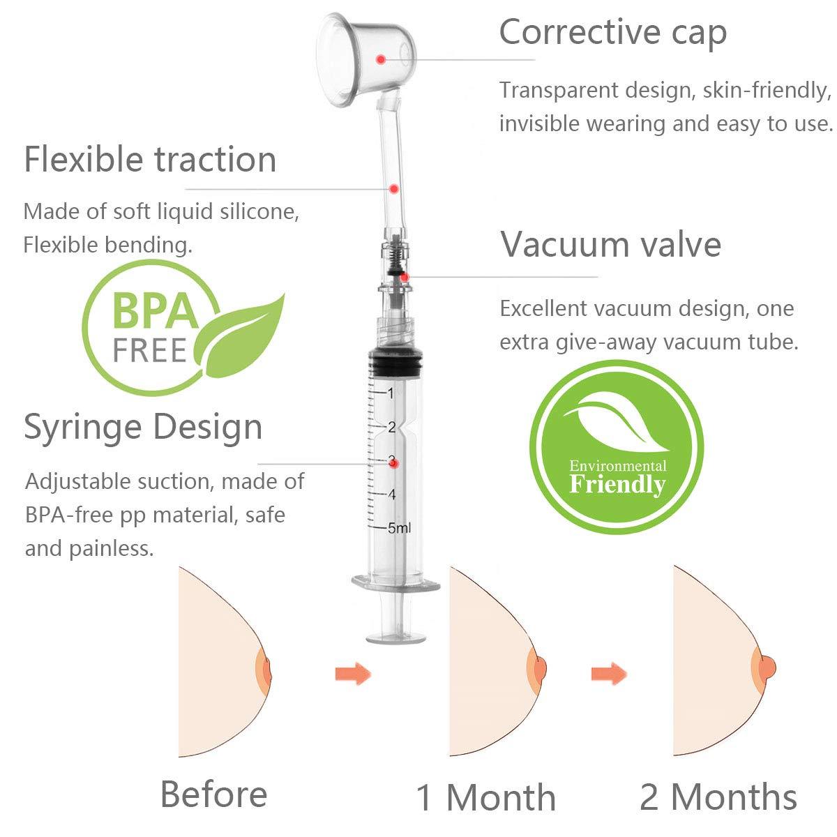 Nipples Aspirator Corrector Pullers or Everters for Flat and Inverted Nipple.