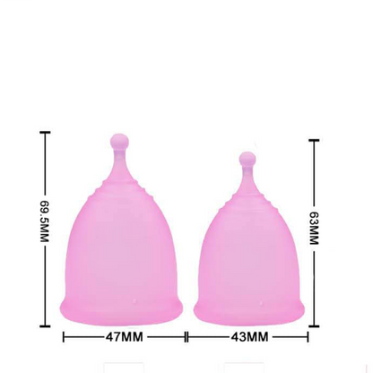 Imported Menstrual Cup Black Small Large Silicone Cups / Period Cup Silicone Feminine Care Female Fairy Hygiene.